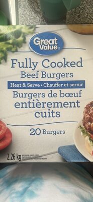 Fully Cooked Beef Burgers