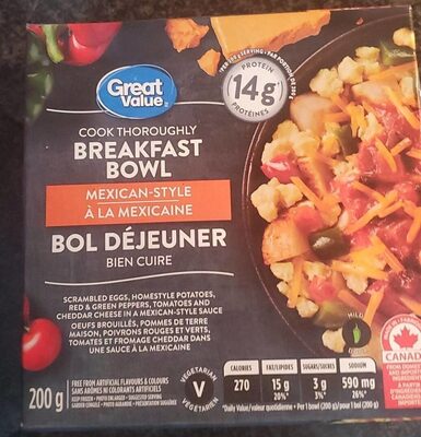 Mexican style breakfast bowl