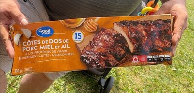 Honey garlic pork back ribs