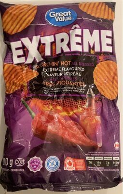 Great Value Potato Chips - Extreme Scorchin’ Hot All Dressed