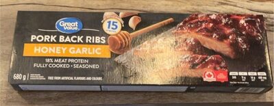 Pork back ribs honey garlic