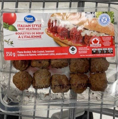 Italian style beef meatballs