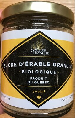 Sucre d'erable granulé