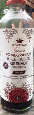 Organic Pomegranate Juice front packaging