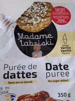 Purée de date saveur vanille