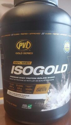 ISOGOLD Premium Whey Protein Isolate Shake front packaging