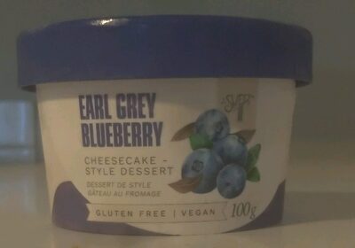 Earl Grey Blueberry Cheesecake-Style Dessert
