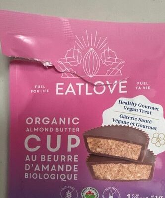 Organic almond butter cup