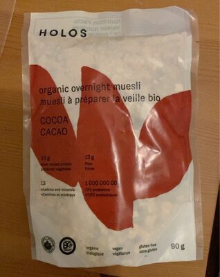 organic overnight muesli