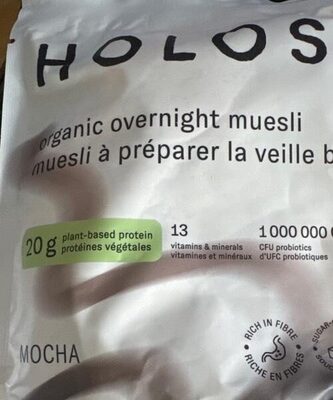 Holos mocha front packaging