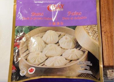 Pork & green onion buns front packaging