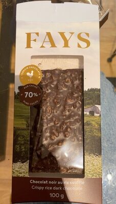 Crispy rice dark chocolate