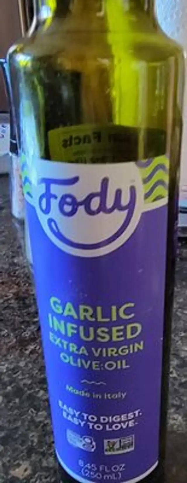 Garlic Infused Olive Oil front packaging