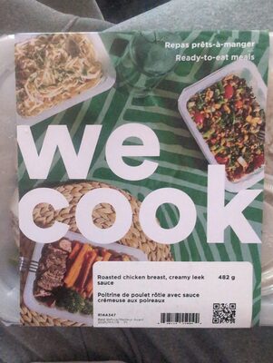 Roasted chicken breast, broccoli, and cheddar cream front packaging