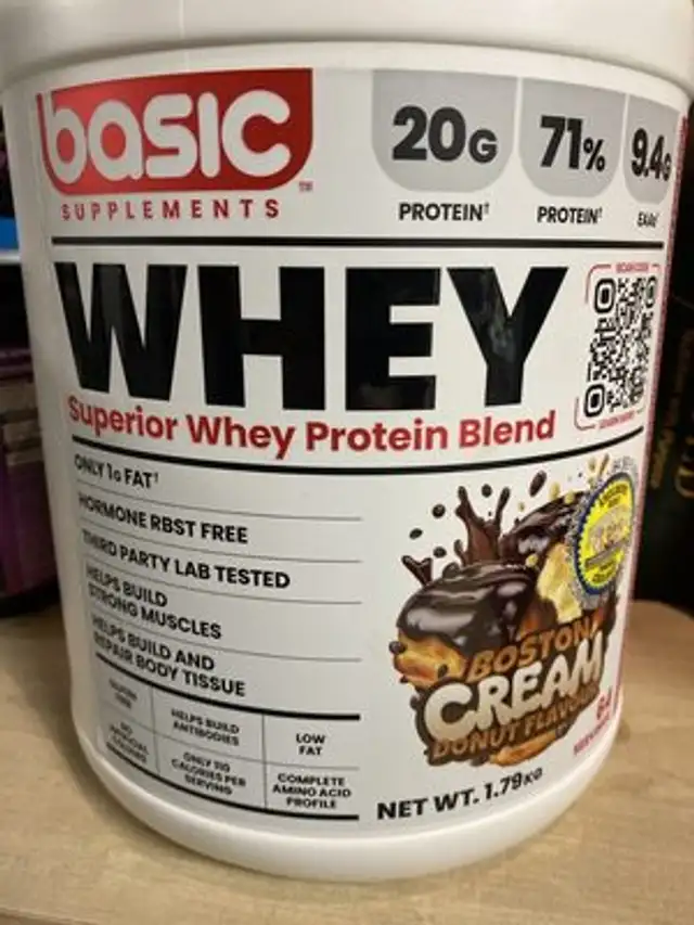 Whey Protein Boston Cream front packaging