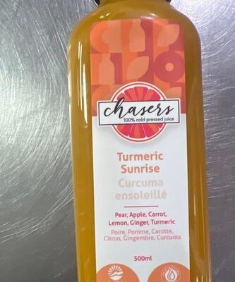 Turmeric sunrise front packaging