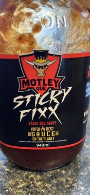 Sticky Fixx Sauce BBQ Sauce front packaging