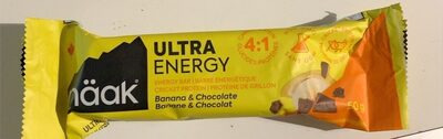 Ultra energy banana & chocolate bar