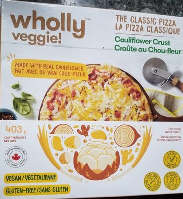 Pizza croute au chou-fleur front packaging