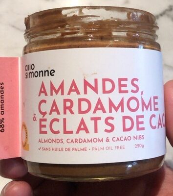 Amandes, Cardamome & eclats de cacao