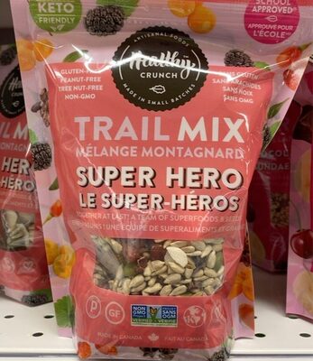Super Hero Trail mix front packaging
