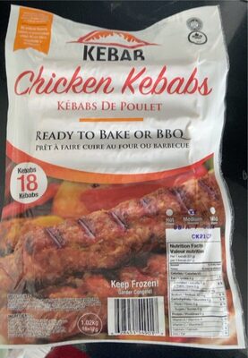 Chicken kebabs front packaging
