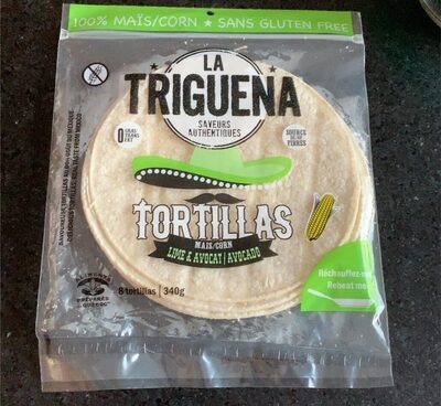 Tortillas maïs lime et avocat