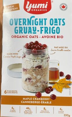 Overnight oats maple cranberry
