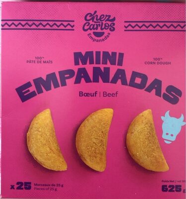 Mini Empanadas - Boeuf 100% pâte de maïs