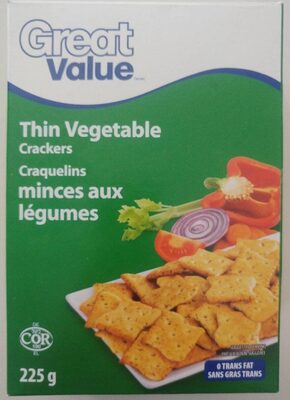 Thin Vegetable Crackers front packaging