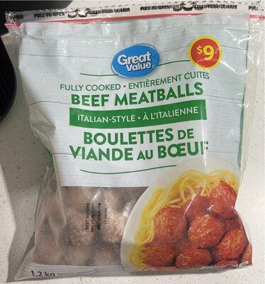 Beef meatball Italian style fully cooked