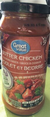 Butter chicken cooking sauce front packaging