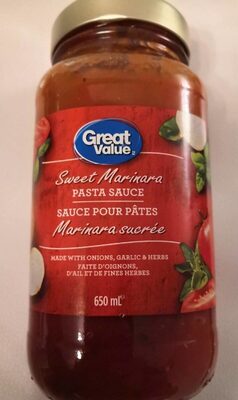 Pasta sauce sweet marinara