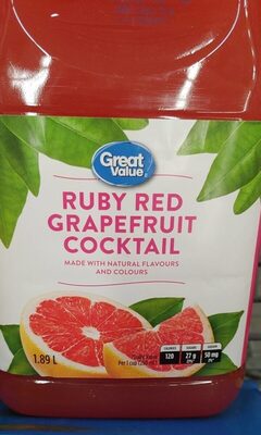 Ruby red grapefruit cocktail