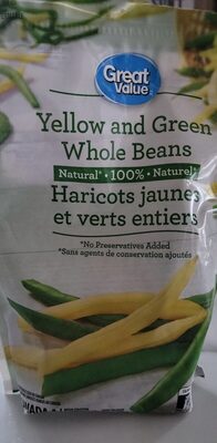 Haricots jaunes et verts entiers