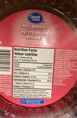 Red berries front packaging