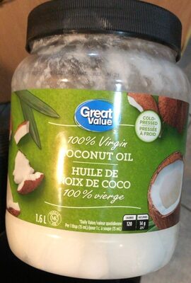 Coconut oil front packaging