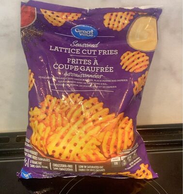 Seasoned lattice cut fries