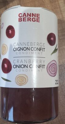 Canneberge oignon confit