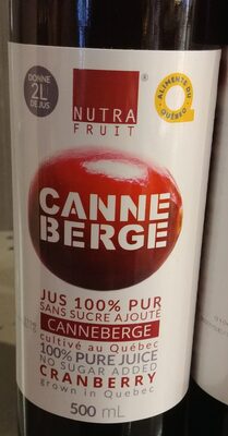 Canneberge front packaging