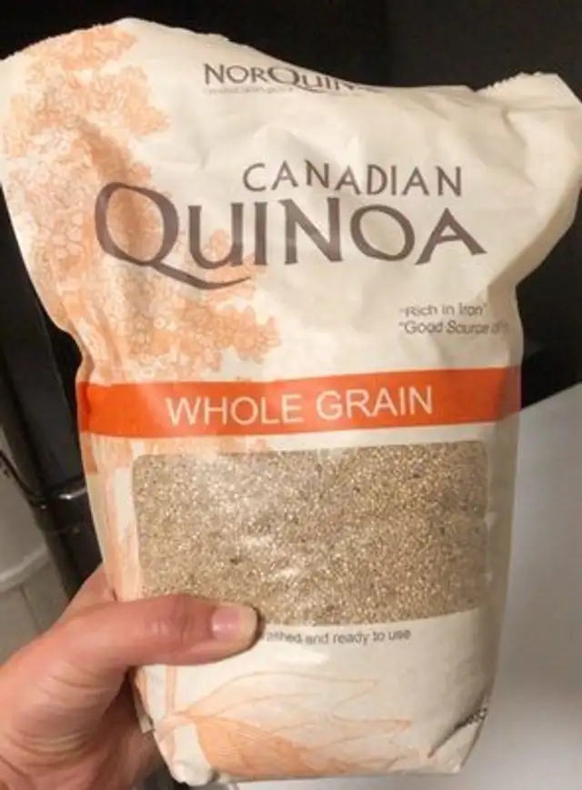 Golden quinoa front packaging