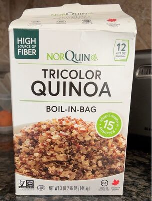 Tri-Color Quinoa Boil In Bag front packaging