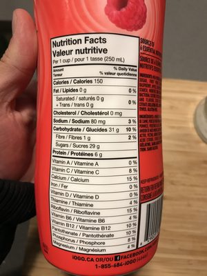 Iögo smoothie fraise-framboise