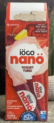 Yogurt tubes front packaging