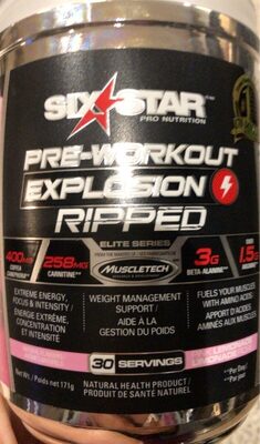 Preworkout explosion ripped