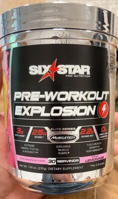 Preworkout explosion pink lemonade