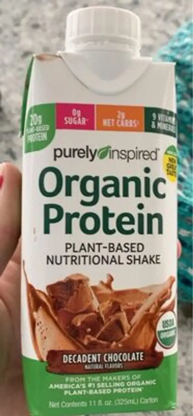 Organic protein plant based nutritonal shake