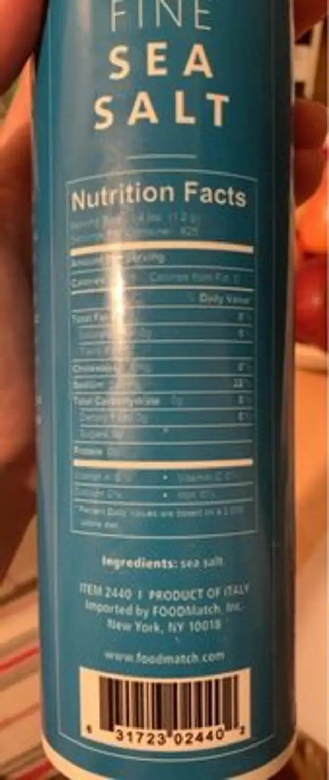 Fine sea salt