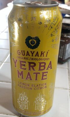 Organic Lemon Elation Yerba Mate front packaging