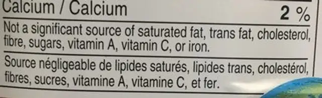 Fiji Eau De Source Naturelle ingredients label